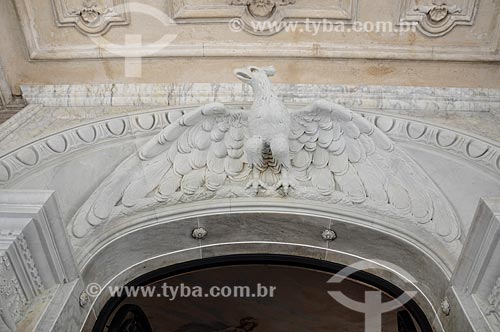  Detalhe da decoração do Palácio Laranjeiras (1913) - residência oficial do governador do estado do Rio de Janeiro  - Rio de Janeiro - Rio de Janeiro (RJ) - Brasil