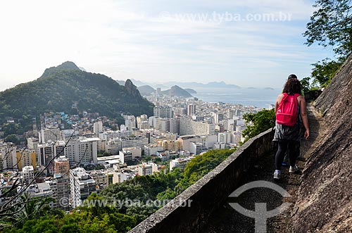  Vista do Parque Estadual da Chacrinha e dos prédios no Peixoto e em Copacabana a partir da trilha no Morro dos Cabritos  - Rio de Janeiro - Rio de Janeiro (RJ) - Brasil