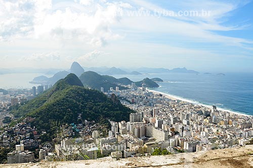  Vista do Parque Estadual da Chacrinha e dos prédios no Peixoto e em Copacabana a partir do Morro dos Cabritos  - Rio de Janeiro - Rio de Janeiro (RJ) - Brasil