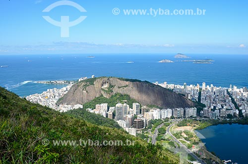  Vista do Corte do Cantagalo com o Monumento Natural das Ilhas Cagarras a partir do Morro dos Cabritos  - Rio de Janeiro - Rio de Janeiro (RJ) - Brasil