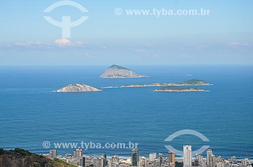  Vista do Monumento Natural das Ilhas Cagarras a partir do Morro dos Cabritos  - Rio de Janeiro - Rio de Janeiro (RJ) - Brasil