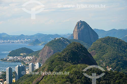  Vista do Parque Estadual da Chacrinha a partir do Morro dos Cabritos com o Pão de Açúcar ao fundo  - Rio de Janeiro - Rio de Janeiro (RJ) - Brasil