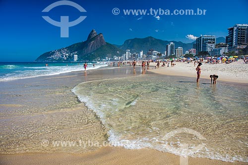  Praia de Ipanema com o Morro Dois Irmãos ao fundo  - Rio de Janeiro - Rio de Janeiro (RJ) - Brasil