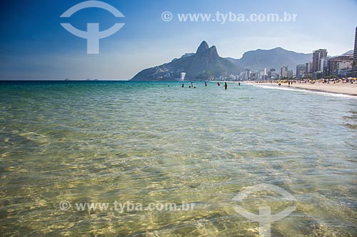  Praia de Ipanema com o Morro Dois Irmãos ao fundo  - Rio de Janeiro - Rio de Janeiro (RJ) - Brasil