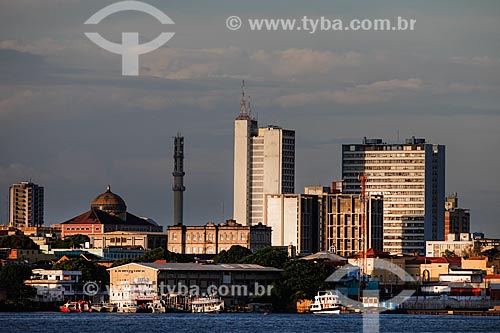  Vista da cidade de Manaus a partir do Rio Negro  - Manaus - Amazonas (AM) - Brasil