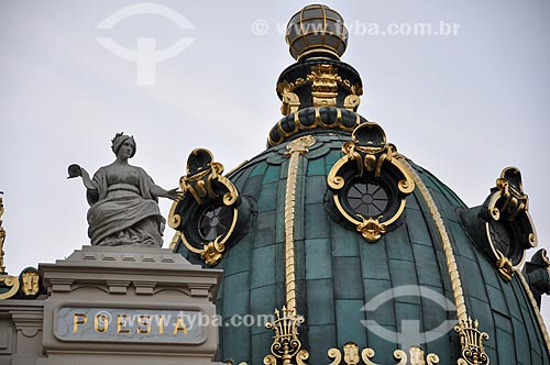  Detalhe da cúpula do Theatro Municipal do Rio de Janeiro (1909)  - Rio de Janeiro - Rio de Janeiro (RJ) - Brasil