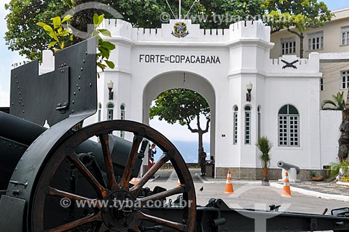  Entrada do antigo Forte de Copacabana (1914-1987), atual Museu Histórico do Exército  - Rio de Janeiro - Rio de Janeiro (RJ) - Brasil