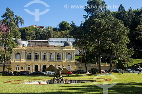  Praça Visconde de Mauá - também conhecida como Praça da Águia -  com o Palácio Amarelo (1897) - atual sede da Câmara Municipal de Petrópolis  - Petrópolis - Rio de Janeiro (RJ) - Brasil