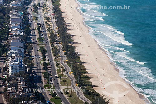  Foto aérea da orla da Praia do Recreio  - Rio de Janeiro - Rio de Janeiro (RJ) - Brasil