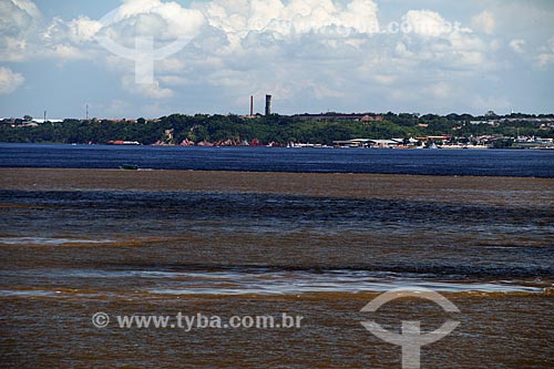  Encontro das águas do Rio Negro e Rio Solimões  - Manaus - Amazonas (AM) - Brasil