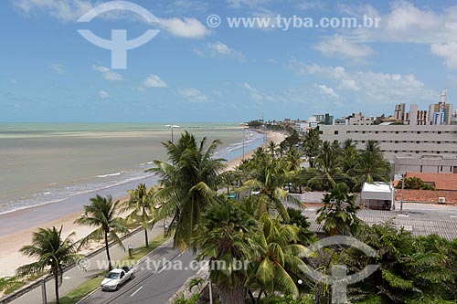  Orla da Praia de Manaíra com o Hotel Tropical Tambaú ao fundo  - João Pessoa - Paraíba (PB) - Brasil