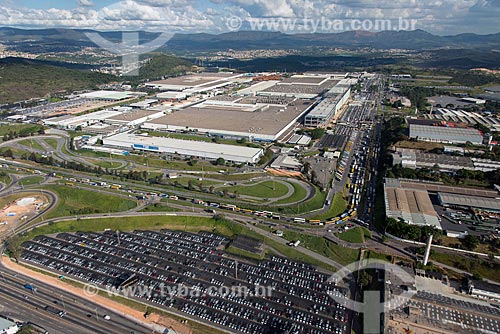  Foto aérea do pátio da montadora FIAT Automobiles  - Betim - Minas Gerais (MG) - Brasil