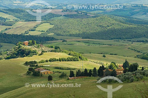  Paisagem rural da Toscana  - Volterra - Província de Pisa - Itália