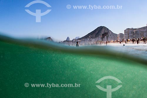  Vista do mar da Praia do Leme  - Rio de Janeiro - Rio de Janeiro (RJ) - Brasil