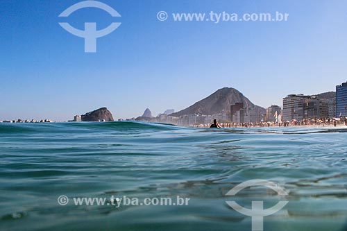  Vista do mar da Praia do Leme  - Rio de Janeiro - Rio de Janeiro (RJ) - Brasil