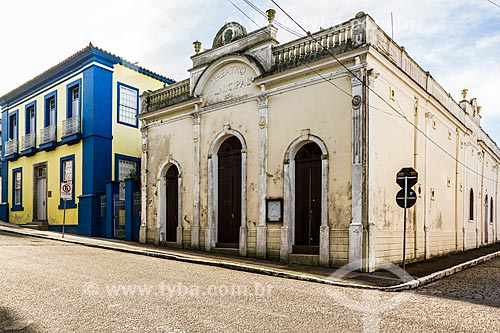  Fachada do Teatro Adolpho Mello (1856) - mais antigo teatro de Santa Catarina  - São José - Santa Catarina (SC) - Brasil