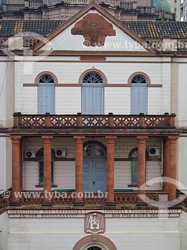  Detalhe da fachada da Cúria Metropolitana de Porto Alegre (1888)  - Porto Alegre - Rio Grande do Sul (RS) - Brasil