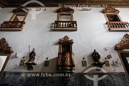  Interior da Igreja de Nossa Senhora do Rosário dos Pretos (século XVIII)  - Salvador - Bahia (BA) - Brasil