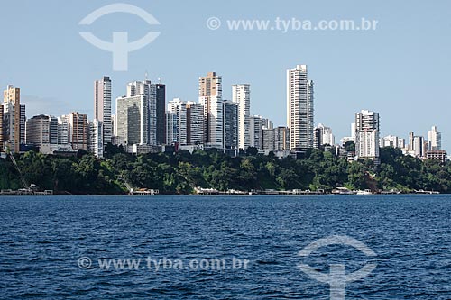  Vista de prédios a partir da Baia de Todos os Santos  - Salvador - Bahia (BA) - Brasil