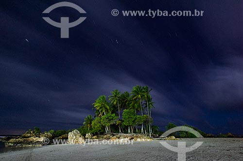  Vista da Ilha da Saudade - entre as 2ª e 3ª Praias durante o anoitecer  - Cairu - Bahia (BA) - Brasil