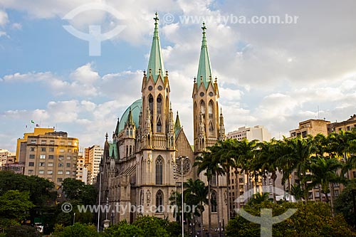  Praça da Sé com a Catedral da Sé (1954) - Catedral Metropolitana Nossa Senhora da Assunção  - São Paulo - São Paulo (SP) - Brasil