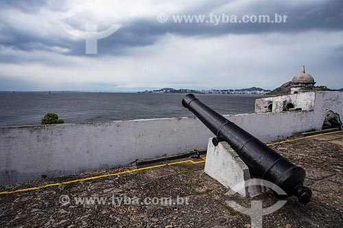 Canhão e posto de observação do Fortaleza de Santa Cruz da Barra (1612)  - Niterói - Rio de Janeiro (RJ) - Brasil