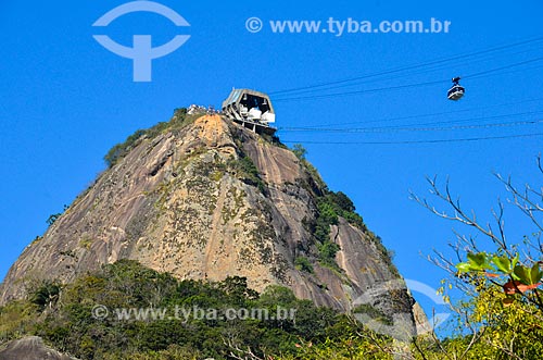  Bondinho fazendo a travessia entre o Morro da Urca e o Pão de Açúcar  - Rio de Janeiro - Rio de Janeiro (RJ) - Brasil