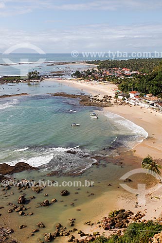  Vista das praias 1ª, 2ª e 3ª a partir do Mirante do Morro de São Paulo  - Cairu - Bahia (BA) - Brasil