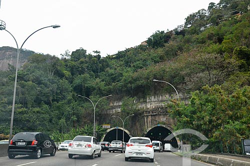  Trecho entre as galerias do Túnel Rebouças  - Rio de Janeiro - Rio de Janeiro (RJ) - Brasil