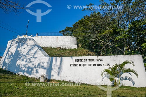  Fachada do Forte Duque de Caxias - também conhecido como Forte do Leme  - Rio de Janeiro - Rio de Janeiro (RJ) - Brasil