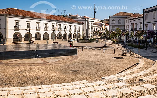  Praça da República na freguesia de Tavira  - Concelho de Tavira - Distrito de Faro - Portugal