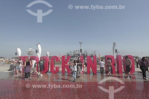  Letreiro na entrada do Rock in Rio 2015  - Rio de Janeiro - Rio de Janeiro (RJ) - Brasil