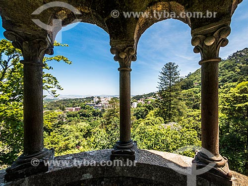  Vista a partir do mirante da torre na Quinta da Regaleira  - Concelho de Sintra - Distrito de Lisboa - Portugal