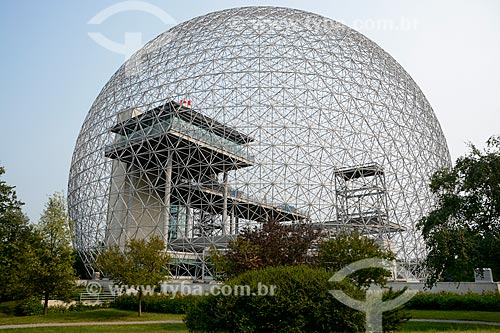  Biosphere (Biosfera de Montreal ou Montreal Biosphère em Francês) - criada para a Feira Mundial de 1967, hoje abriga um museu dedicado ao meio ambiente  - Montreal - Província de Quebec - Canadá
