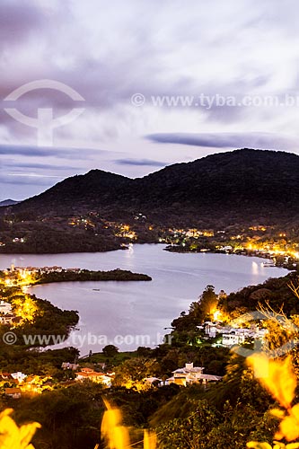  Vista geral da Lagoa da Conceição ao anoitecer  - Florianópolis - Santa Catarina (SC) - Brasil