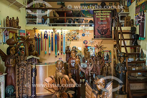  Loja na Central de Artesanato Mestre Dezinho - com santos de madeira inspirados nos do Meste Dezinho  - Teresina - Piauí (PI) - Brasil