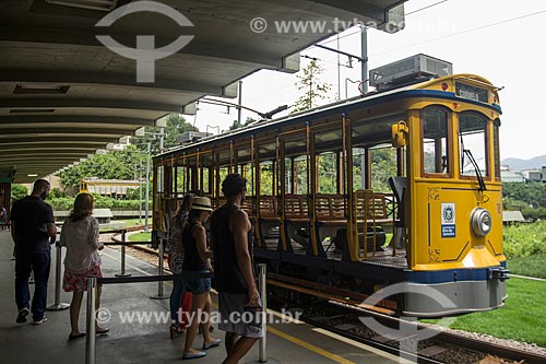  Bonde de Santa Teresa na estação  - Rio de Janeiro - Rio de Janeiro (RJ) - Brasil