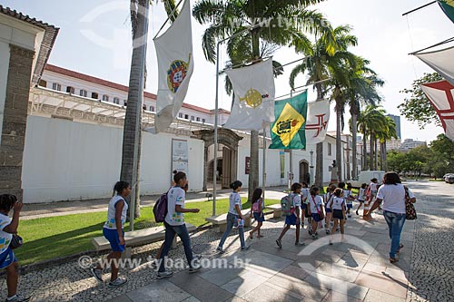  Alunos durante passeio escolar no Museu Histórico Nacional  - Rio de Janeiro - Rio de Janeiro (RJ) - Brasil