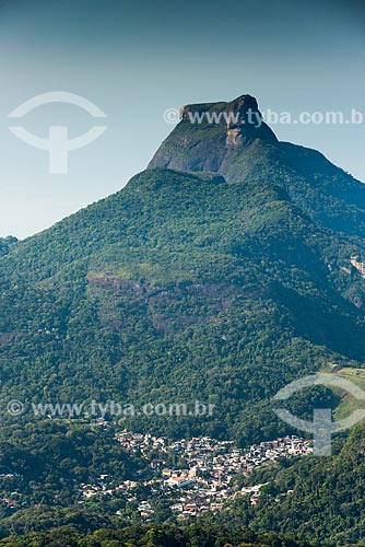  Vista da localidade Maracaí e da Pedra da Gávea a partir do Pico da Tijuca  - Rio de Janeiro - Rio de Janeiro (RJ) - Brasil