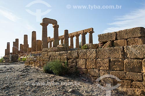  Templo de Juno no Valle dei Templi (Vale dos Templos) - antiga cidade grega de Akragas  - Agrigento - Província de Agrigento - Itália