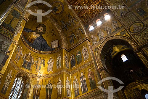  Mosaicos no interior da Duomo di Monreale (Catedral de Monreale)  - Monreale - Província de Palermo - Itália