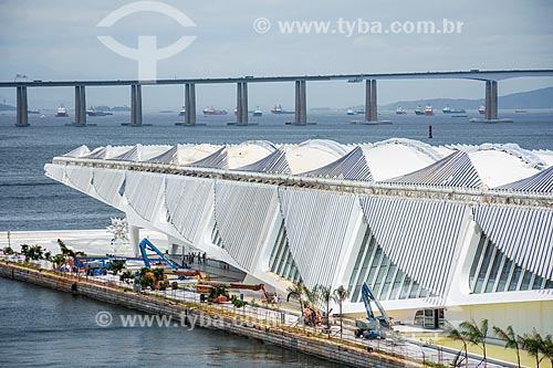  Vista do canteiro de obras no Museu do Amanhã a partir do Museu de Arte do Rio (MAR)  - Rio de Janeiro - Rio de Janeiro (RJ) - Brasil