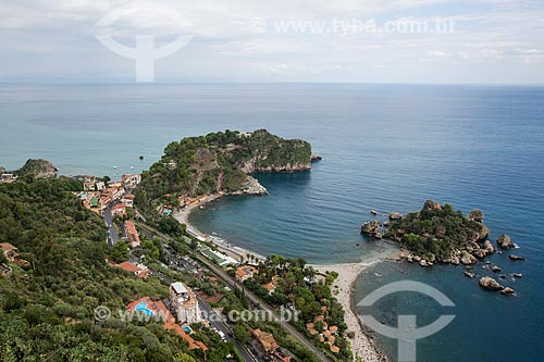  Vista da Isola Bella (Ilha Bela) na orla da cidade de Taormina  - Taormina - Província de Messina - Itália