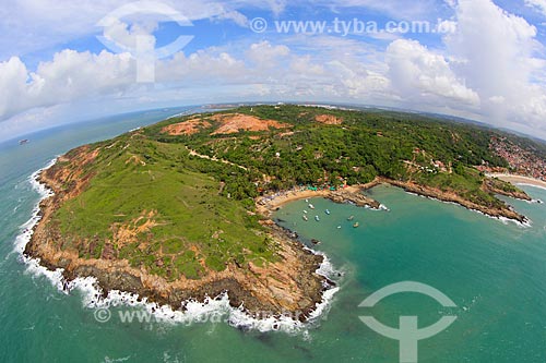  Foto aérea da Praia de Calhetas no Parque Metropolitano Armando de Holanda Cavalcanti  - Cabo de Santo Agostinho - Pernambuco (PE) - Brasil
