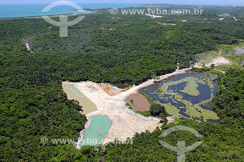  Foto aérea de desmatamento em área de Mata Atlântica  - Cabo de Santo Agostinho - Pernambuco (PE) - Brasil