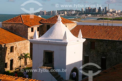 Detalhe da antiga capela - também usada como paiol - no Forte dos Reis Magos (1599)  - Natal - Rio Grande do Norte (RN) - Brasil