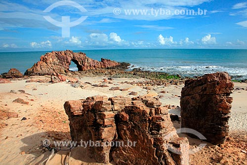  Pedra Furada na Praia de Jericoacoara  - Jijoca de Jericoacoara - Ceará (CE) - Brasil