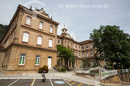  Fachada do Campus Academia do Comércio (1891) - atualmente Colégio Cristo Redentor do Centro de Ensino Superior de Juiz de Fora (CES/JF)  - Juiz de Fora - Minas Gerais (MG) - Brasil