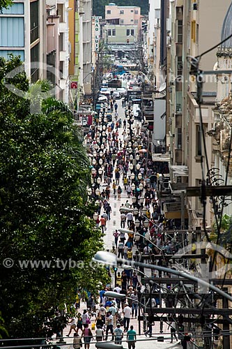  Pedestres no calçadão da Rua Halfeld  - Juiz de Fora - Minas Gerais (MG) - Brasil