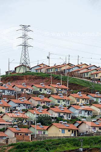  Casas do condomínio residencial Novo Triunfo 2 - Programa Minha Casa Minha Vida - com Painel solar fotovoltaico  - Juiz de Fora - Minas Gerais (MG) - Brasil